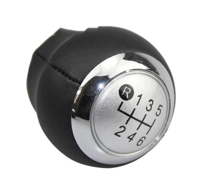 Auto Schaltknauf 5/6 Gang Auto Schaltknauf Hebel Shifter Stick Handball Kompatibel Mit Toyota Corolla RAV4 Avensis Yaris Verso Auris Aygo(Silver 6 Speed) von DXLSAEU