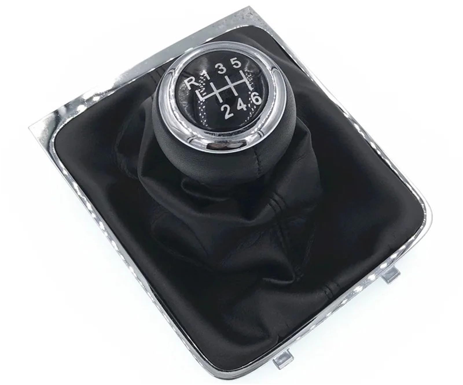 Auto Schaltknauf 5/6-Gang-Schaltknauf, Hebel, Gamasche, Kofferraumabdeckung, Kragen, Kompatibel Mit VW Für Passat B6 2005–2011, Auto-Styling-Zubehör(6 Speed) von DXLSAEU