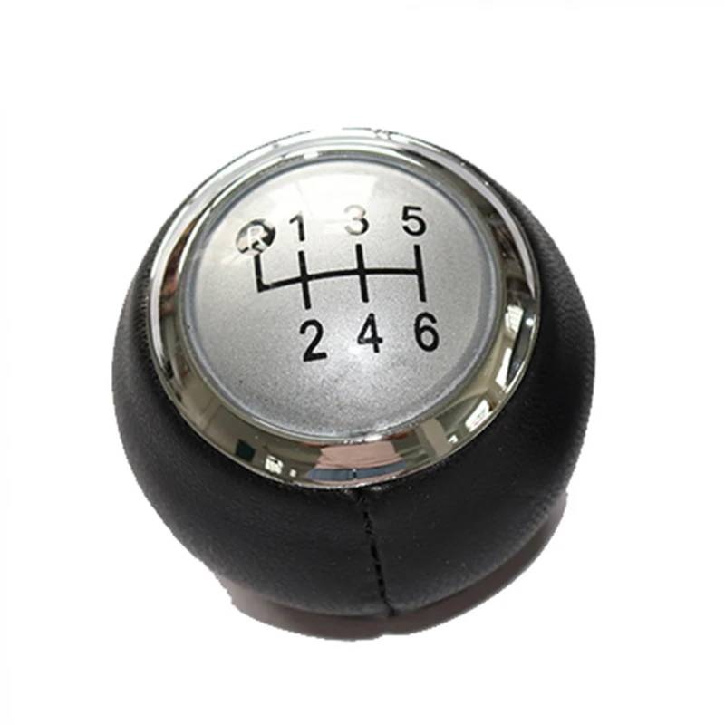 Auto Schaltknauf 5/6-Gang-Schaltknauf, Manueller Schalthebel, Kompatibel Mit Toyota Corolla E15 E150 2006–2012(6 Speed Silver knob) von DXLSAEU