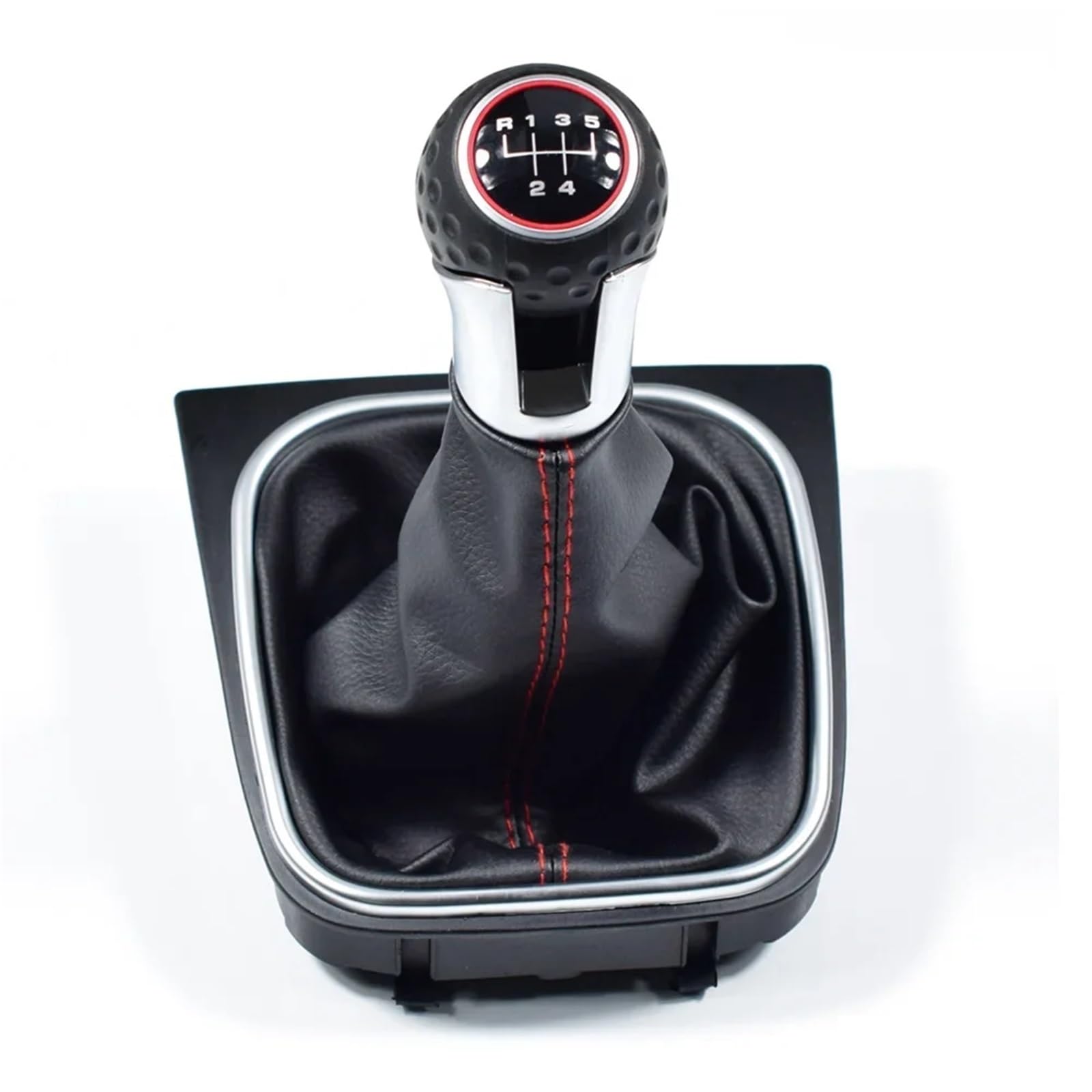 Auto Schaltknauf 5 6-Gang-Auto-Styling-Handbuch-Schaltknauf-Hebel-Stick, Kompatibel Mit VW Golf 5/6 MK5/6 Scirocco (2009) Octavia(5 Speed) von DXLSAEU