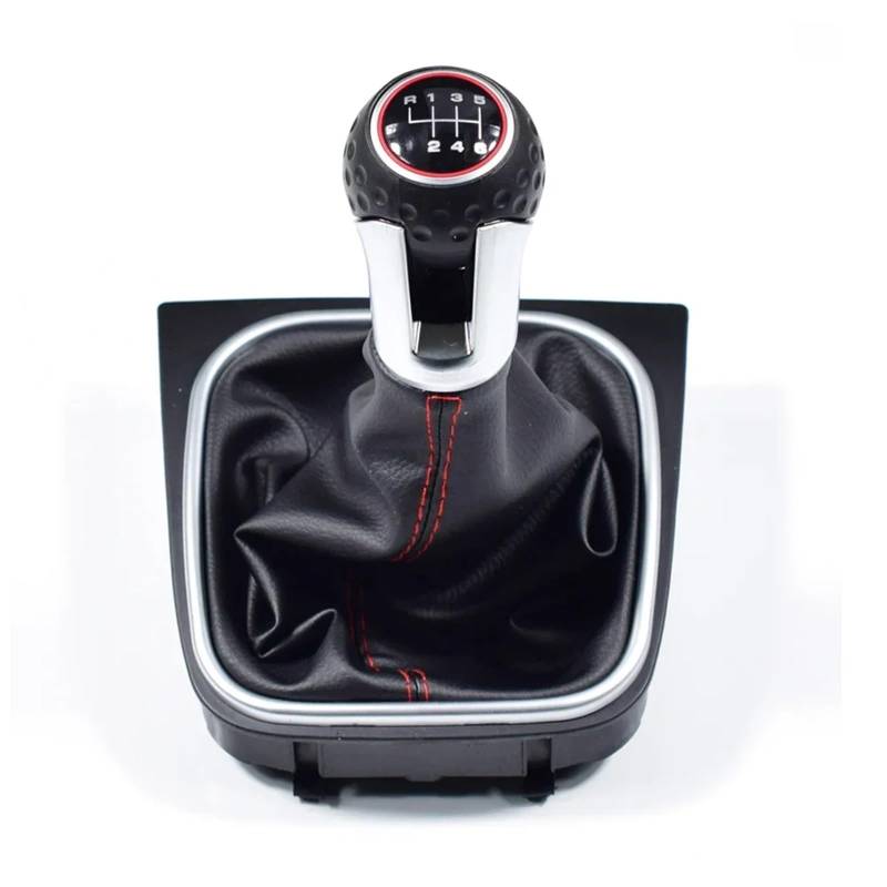 Auto Schaltknauf 5 6-Gang-Auto-Styling-Handbuch-Schaltknauf-Hebel-Stick, Kompatibel Mit VW Golf 5/6 MK5/6 Scirocco (2009) Octavia(6 Speed) von DXLSAEU