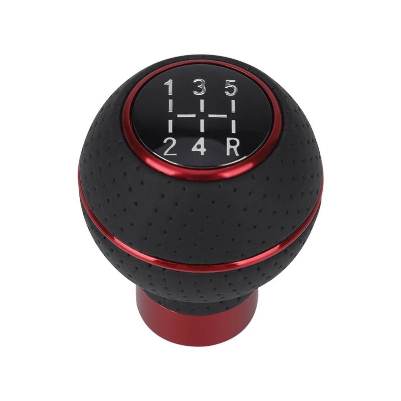 Auto Schaltknauf 5-Gang-Aluminium-Universal-Auto-Schaltknauf M8 M10 M11 M12 Für Schaltgetriebe Automatikgetriebe Schaltknauf Schalthebel(Red) von DXLSAEU