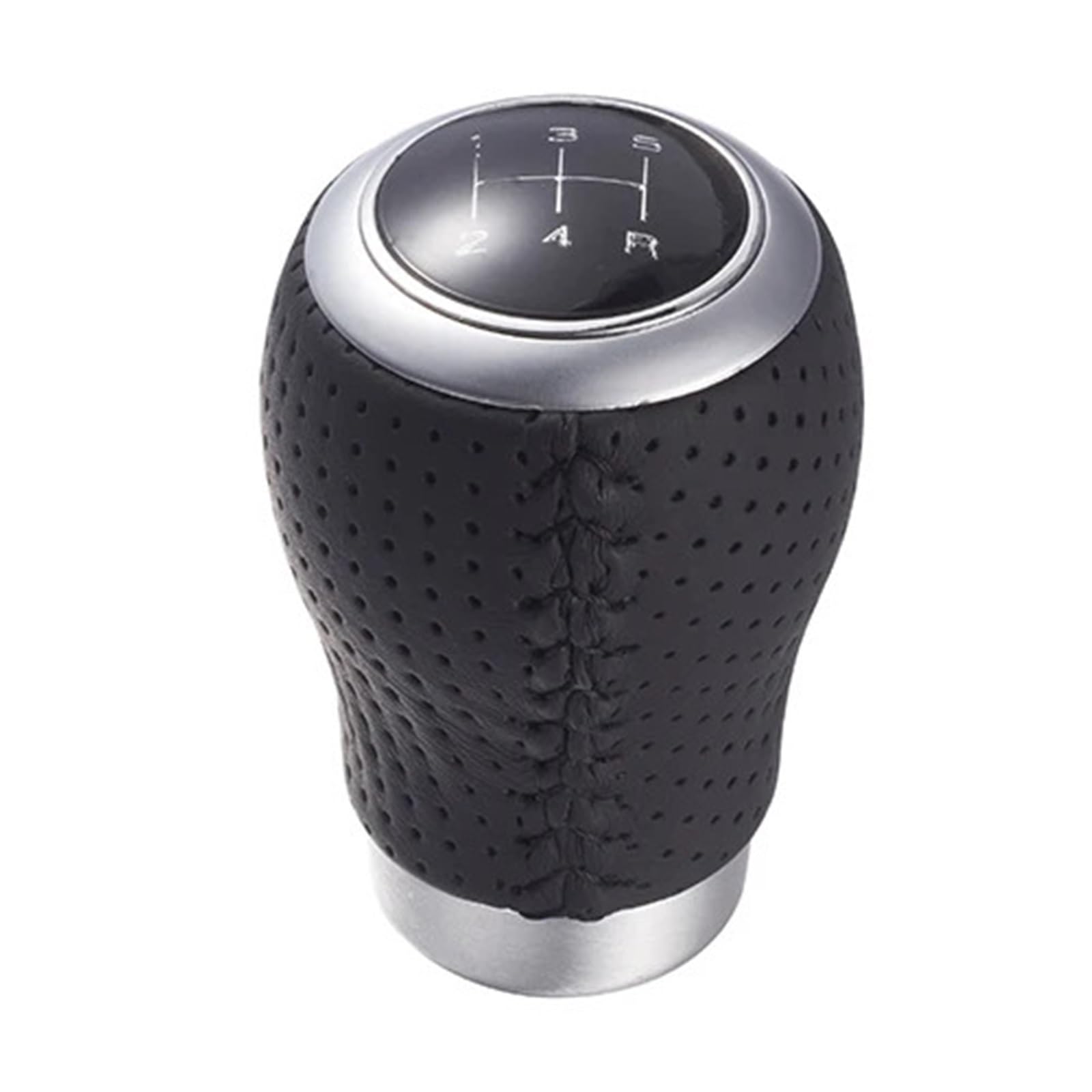 Auto Schaltknauf 5-Gang-Auto-Schaltknauf, Metallgetriebekopf, Manuelle Schalthebelknöpfe, Auto-Schaltknauf-Abdeckung, Schalthebel-Tuning(Black) von DXLSAEU