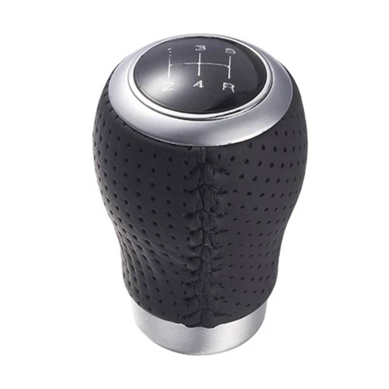 Auto Schaltknauf 5-Gang-Auto-Schaltknauf, Metallgetriebekopf, Manuelle Schalthebelknöpfe, Auto-Schaltknauf-Abdeckung, Schalthebel-Tuning(Black) von DXLSAEU