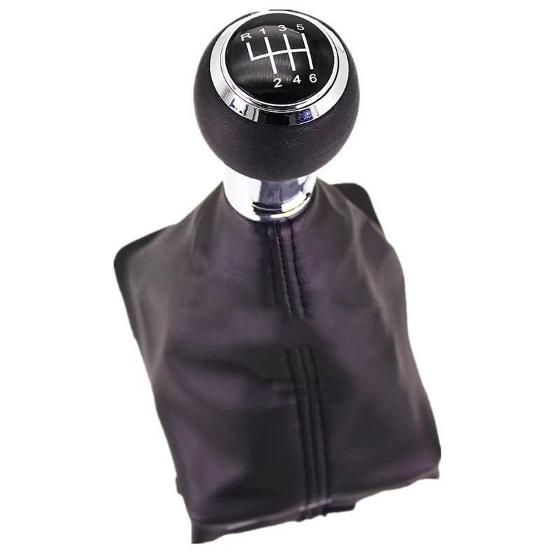 Auto Schaltknauf Kompatibel Mit A1 2011 2012 2013 2014 2015 2016 2017 2018 Auto 5/6 Gang Schaltknauf PU-Manschette(6 Speed Set) von DXLSAEU