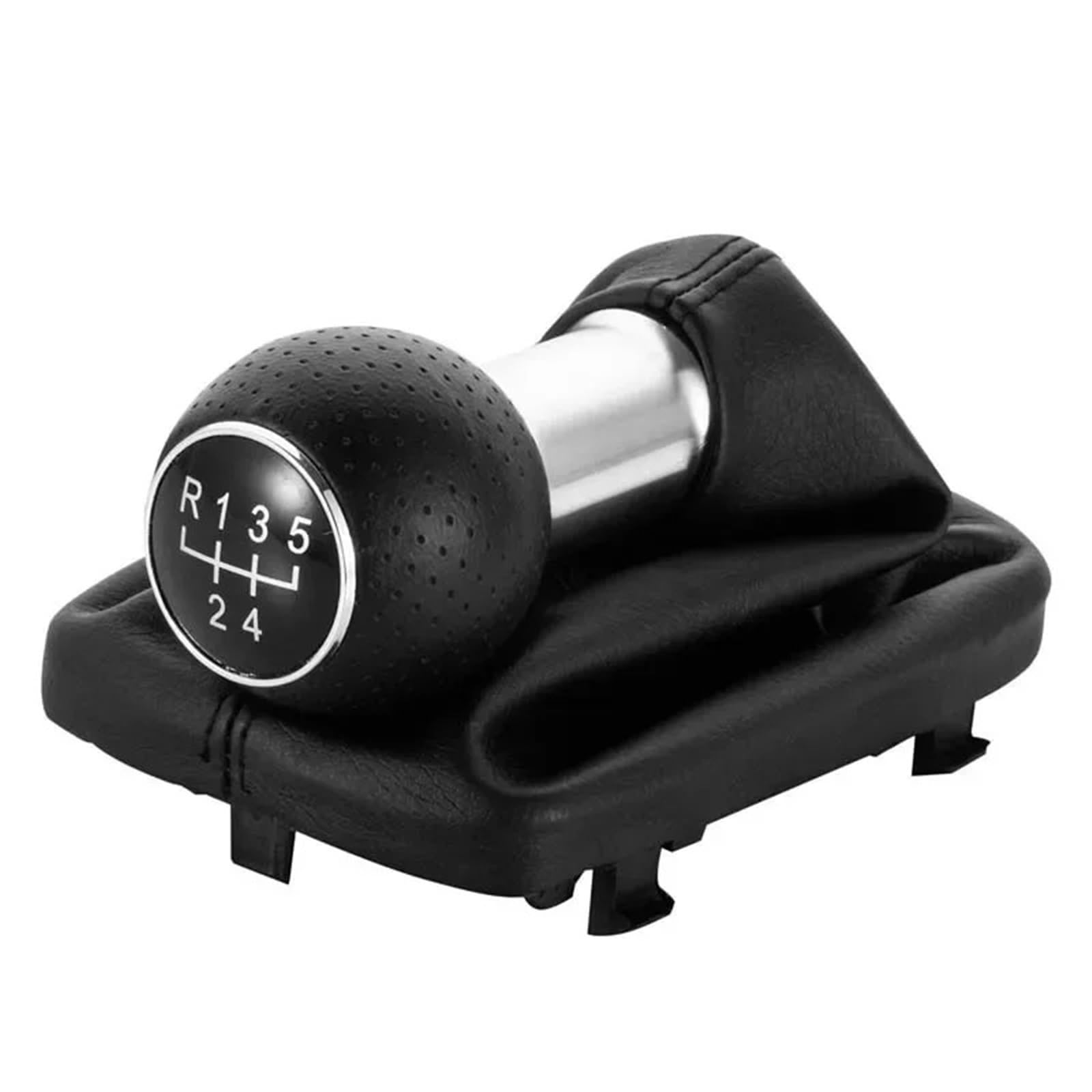 Auto Schaltknauf Kompatibel Mit A3 S3 2001 2002 2003 5/6 Gang Auto Schaltknauf Stick Hebel Shifter Handball Gaitor Boot(5 Speed Blackline) von DXLSAEU
