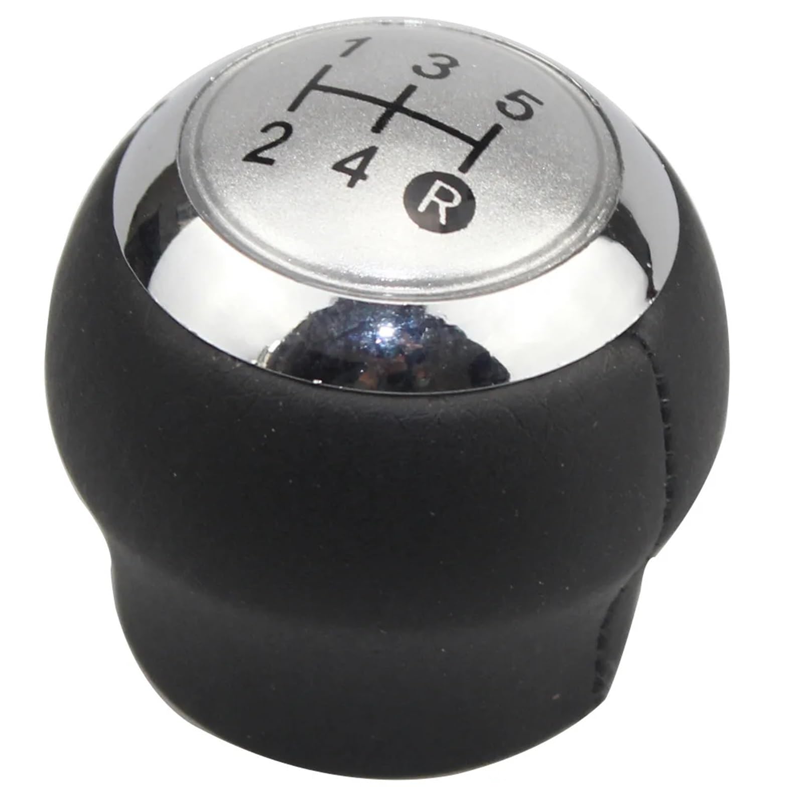 Auto Schaltknauf Kompatibel Mit Toyota Corolla Verso 2007 2008 2009 2010 2011 2013 5/6-Gang-Auto-Schaltknauf, Hebel, Handhebel, Kofferraumabdeckung(Silver Cap 5 Speed) von DXLSAEU