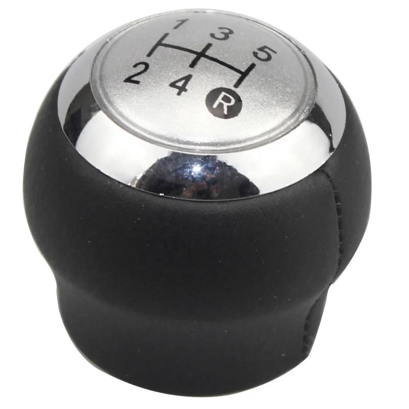 Auto Schaltknauf Kompatibel Mit Toyota Corolla Verso 2007 2008 2009 2010 2011 2013 5/6-Gang-Auto-Schaltknauf, Hebel, Handhebel, Kofferraumabdeckung(Silver Cap 5 Speed) von DXLSAEU