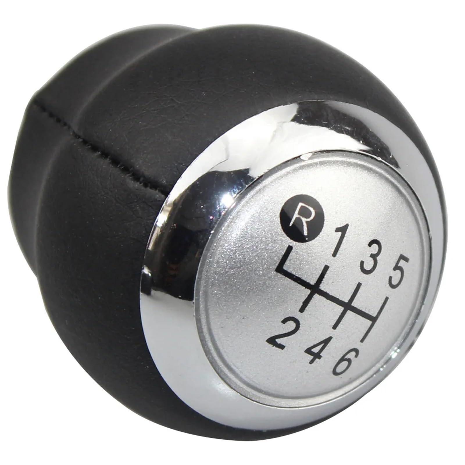 Auto Schaltknauf Kompatibel Mit Toyota Corolla Verso 2007 2008 2009 2010 2011 2013 5/6-Gang-Auto-Schaltknauf, Hebel, Handhebel, Kofferraumabdeckung(Silver Cap 6 Speed) von DXLSAEU
