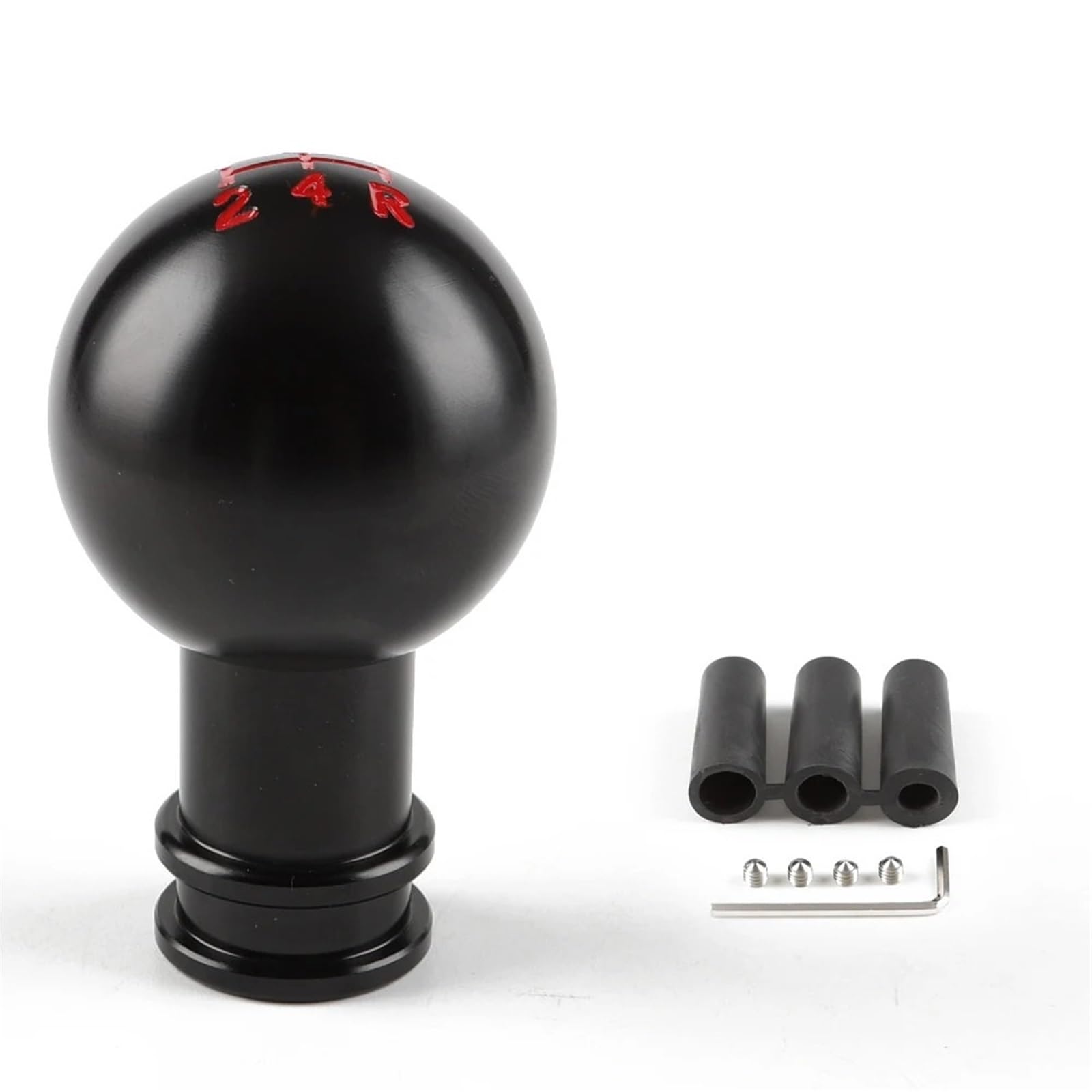Auto Schaltknauf Universal 5/6/10 Geschwindigkeit Auto Aluminium Manuelle Schaltknauf Stick Manuelle Übertragung Gearstick Hebel Schaltknauf(5 Speed Black) von DXLSAEU