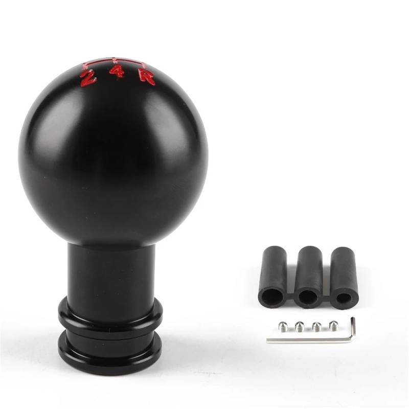 Auto Schaltknauf Universal 5/6/10 Geschwindigkeit Auto Aluminium Manuelle Schaltknauf Stick Manuelle Übertragung Gearstick Hebel Schaltknauf(5 Speed Black) von DXLSAEU