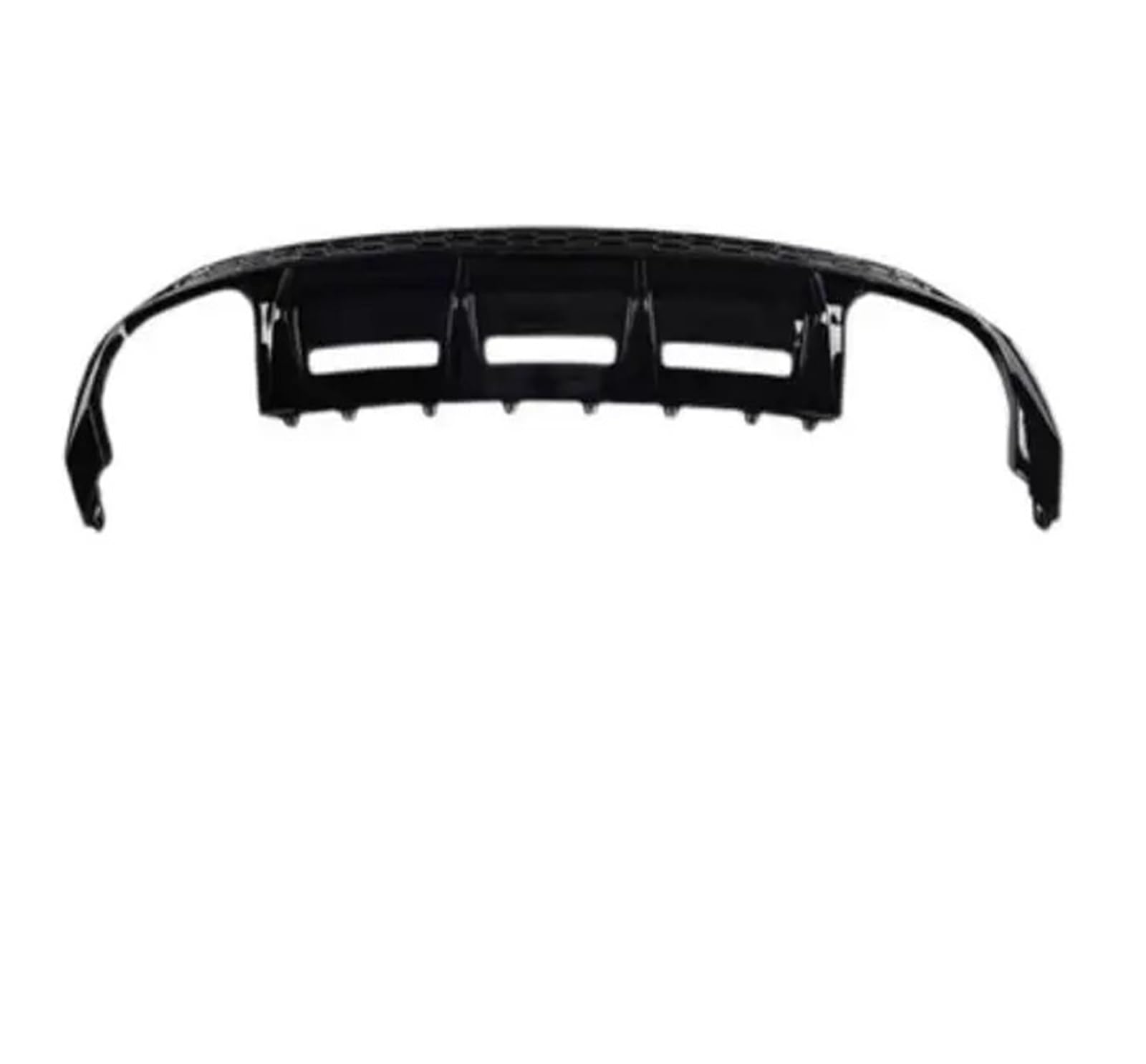 Für A3 S3 Sline Fließheck 2021 2022 2023 ABS Farbe Auto Hintere Stoßstange Lip Diffusor Spoiler Mit Auspuff Tipps(Gloss Black) von DXLSAEU