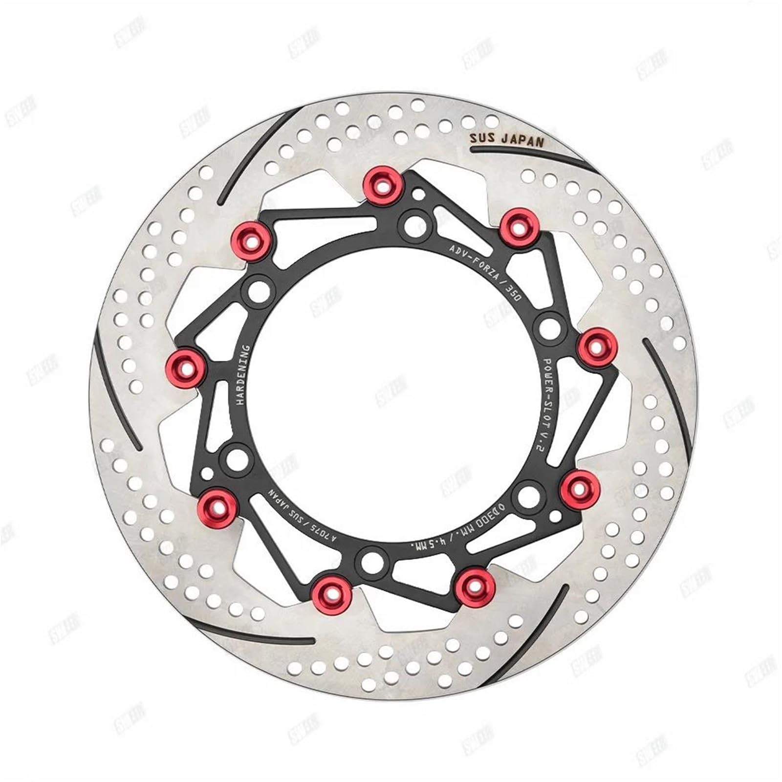 Für ADV350 350 2017-2025 Motorrad 300mm Bremsscheiben Vorne Rotoren Motorrad Ersatzteile Vorne Bremsbelag Motorrad Bremsscheibe(Red) von DXLSAEU
