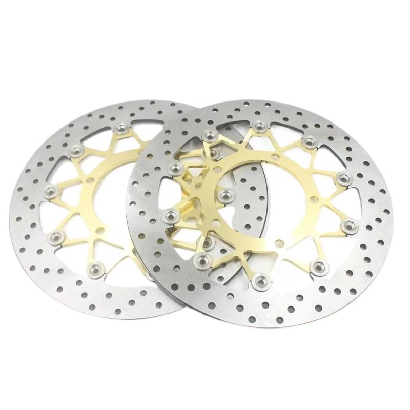 Für CBR650R CB650R 2019 2020 2021 2022 2023 310MM Vorne Bremsscheibe Rotoren Motorrad Vorne Hinten Bremsscheibe Motorrad Bremse Disc(Gold) von DXLSAEU
