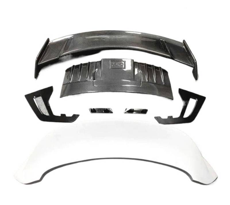 Für Carrera 911 992 2020 2021 2022 2023 GT3 Carbon Faser Auto Hinten Flügel Stamm Lip Spoiler Schwanz Tor Boot Klappen Abdeckung(XL1000V Black) von DXLSAEU