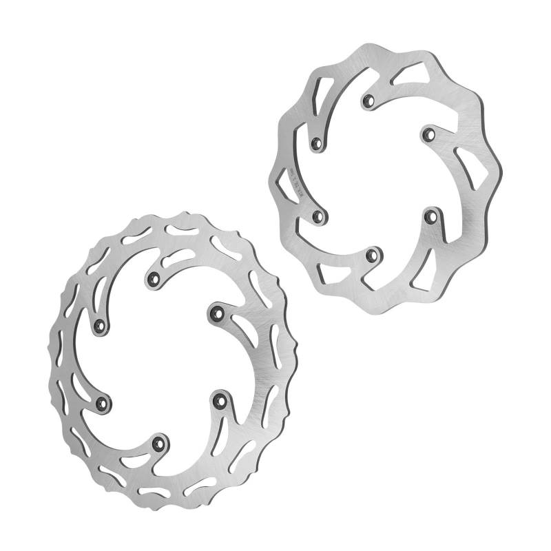Für EXC 300 EXCF 1994-2022 500 450 400 350 300 250 200 150 125 SX XC SXF XCF NICECNC 260MM 220MM Vorne Hinten Bremsscheibe(Brake Disc Kit) von DXLSAEU