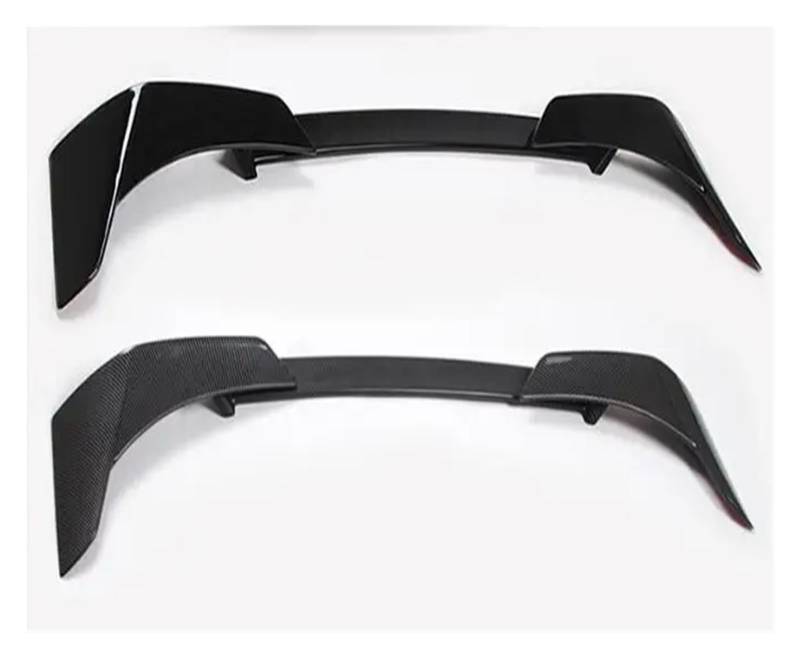 Für Ford Mustang Mach-E 2020 2021 2022 2023 3 Teile/Satz ABS Glanz Schwarz Carbon Faser Auto Hinten Flügel Stamm Lip Spoiler(Gloss Black) von DXLSAEU