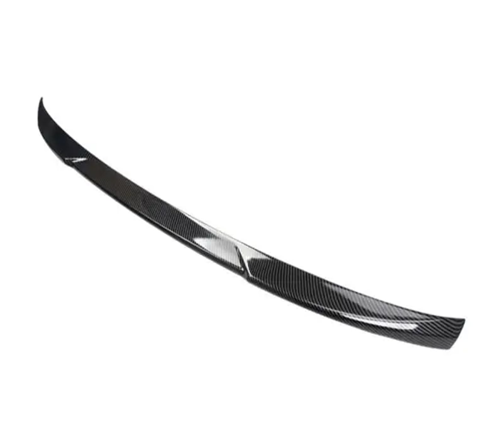 Für Ford Mustang Mach-E 2020 2021 2022 2023 ABS Glanz Schwarz Carbon Faser Auto Hinten Flügel Stamm Lip Spoiler(ABS Carbon) von DXLSAEU