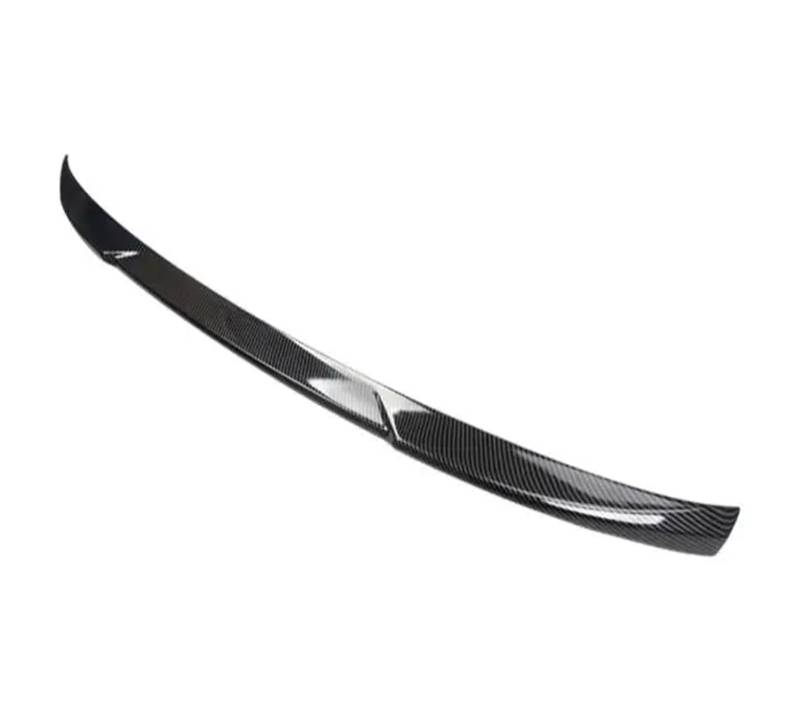 Für Ford Mustang Mach-E 2020 2021 2022 2023 ABS Glanz Schwarz Carbon Faser Auto Hinten Flügel Stamm Lip Spoiler(ABS Carbon) von DXLSAEU