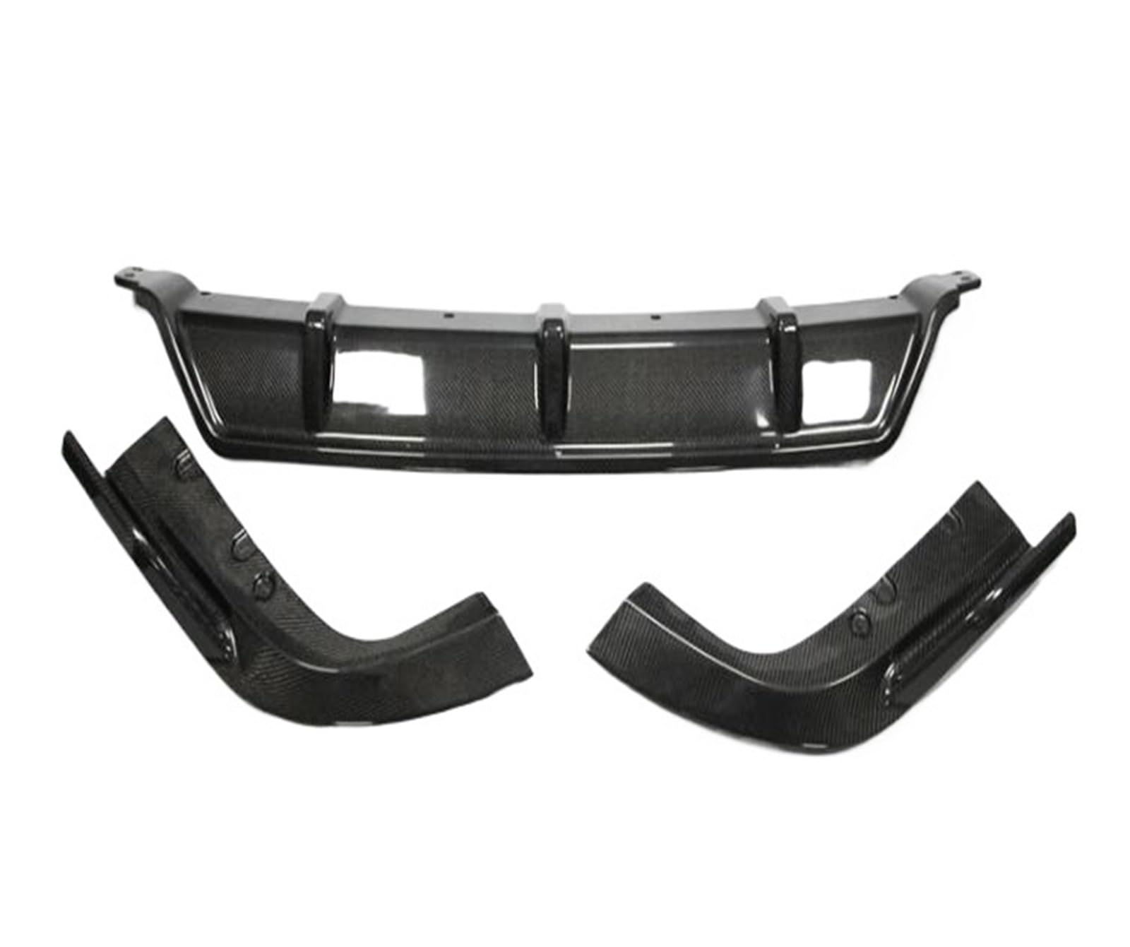 Für G05 X5 2019-2022 Carbon Auto Stoßstange Vorne Lippe + Hinten Diffusor + Seite Rock + Spoiler + Grills Grille + Rückansicht Kappe Körper Kit(XL125V Black) von DXLSAEU