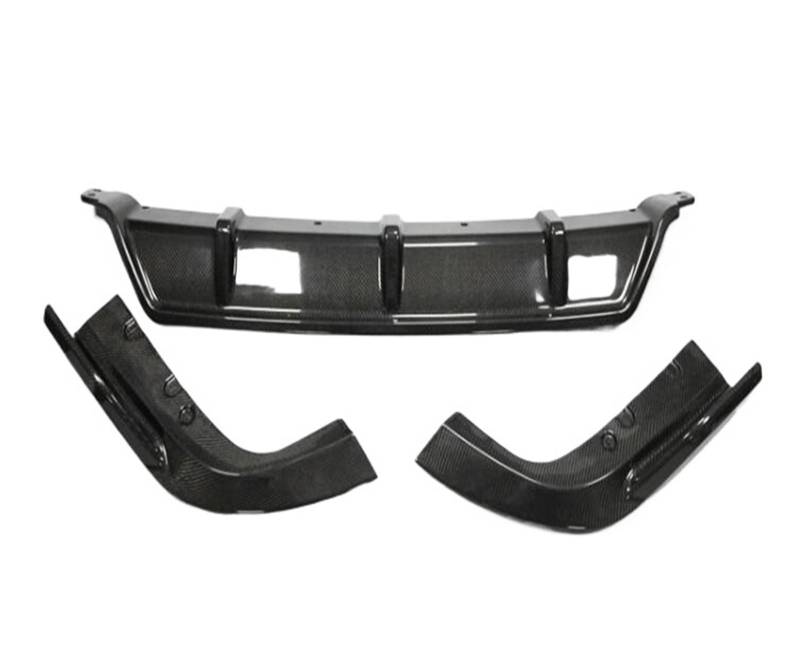 Für G05 X5 2019-2022 Carbon Auto Stoßstange Vorne Lippe + Hinten Diffusor + Seite Rock + Spoiler + Grills Grille + Rückansicht Kappe Körper Kit(XL125V Black) von DXLSAEU