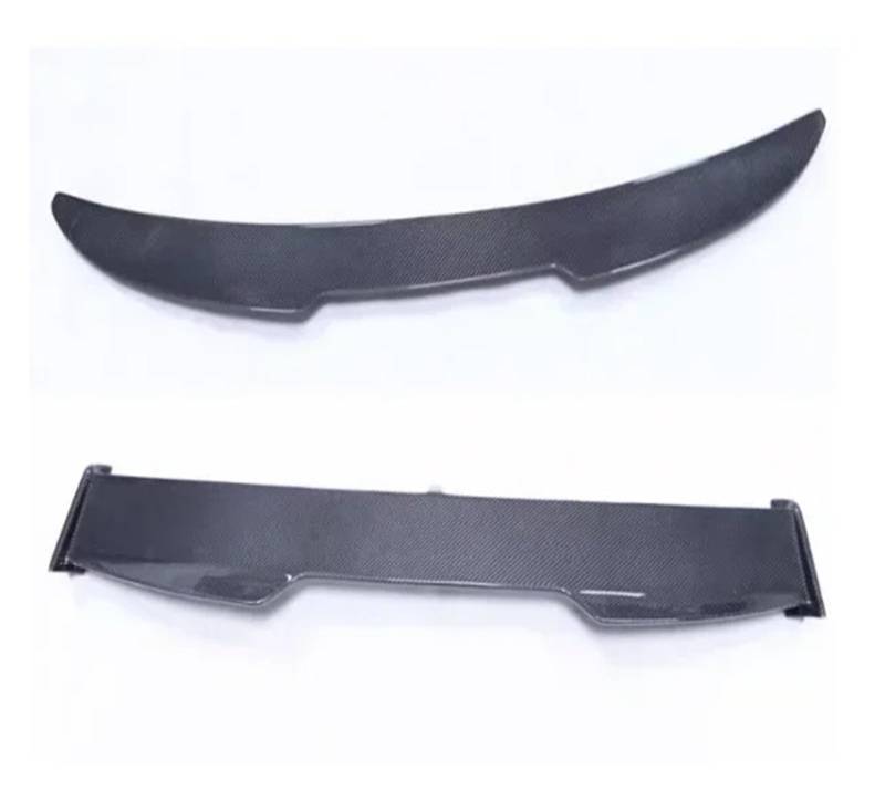 Für G06 X6 2020 2021 2022 2023 Carbon Faser Auto Hinten Flügel Stamm Lip Dach Spoiler(XL1000V Black) von DXLSAEU