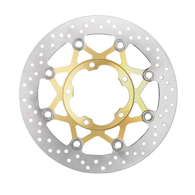 Für Suzuki Für GSXR600 GSXR750 GSXR1000 K5 K6 K7 2005-2007 GSX R600 R750 R1000 GSX-R600 Vordere Bremsscheibe Motorrad Zubehör(Gold) von DXLSAEU