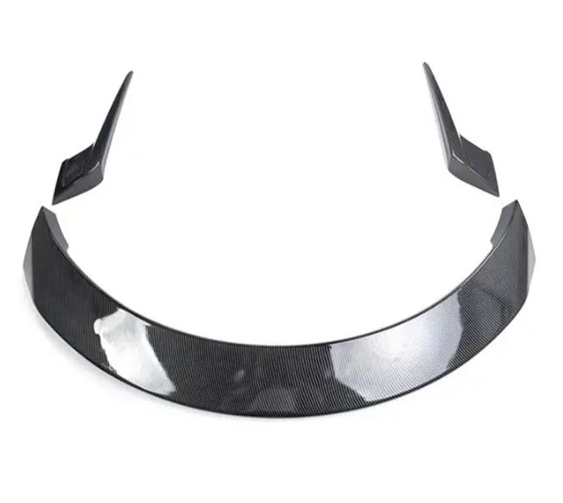Für Tesla Modell Y Modell 3 2018 2019 2020 2021 2022 2023 ABS Carbon Faser Auto Hinten Flügel Stamm Lip Spoiler(Y Gloss Black) von DXLSAEU