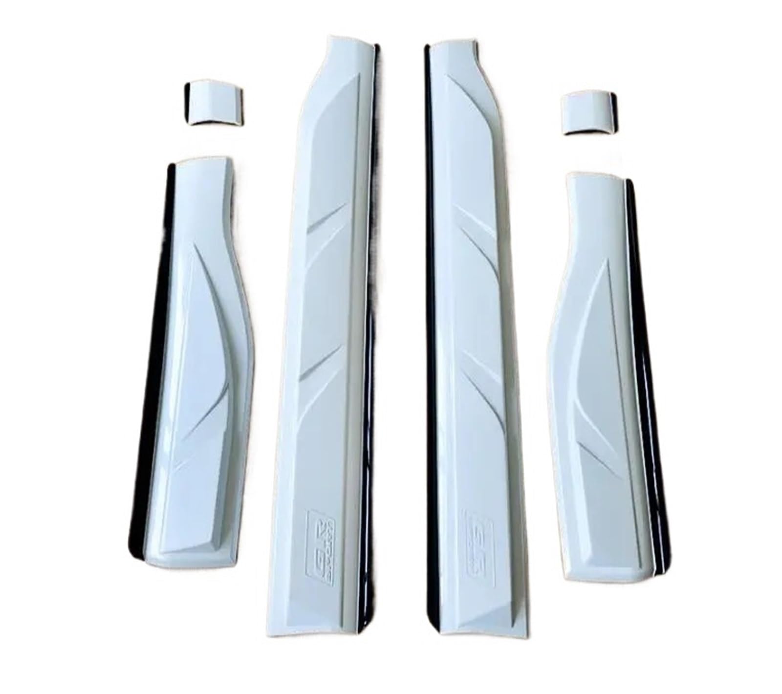 Für Toyota Corolla Kreuz 2021 2022 2023 ABS Farbe Auto Stoßfänger Vorne Lip Hinten Stamm Diffusor Seite Rock Spoiler Körper Kit(XL125V RED) von DXLSAEU