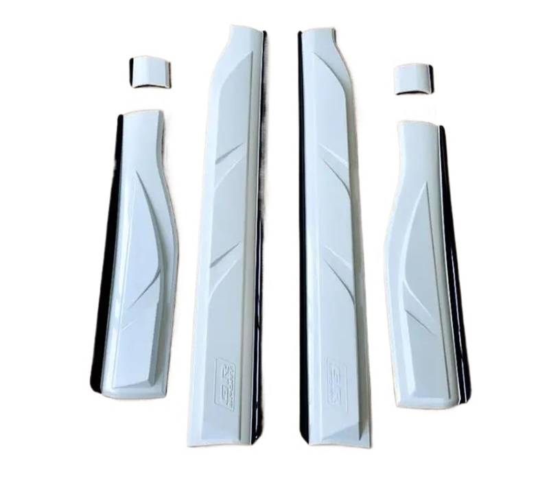 Für Toyota Corolla Kreuz 2021 2022 2023 ABS Farbe Auto Stoßfänger Vorne Lip Hinten Stamm Diffusor Seite Rock Spoiler Körper Kit(XL125V RED) von DXLSAEU