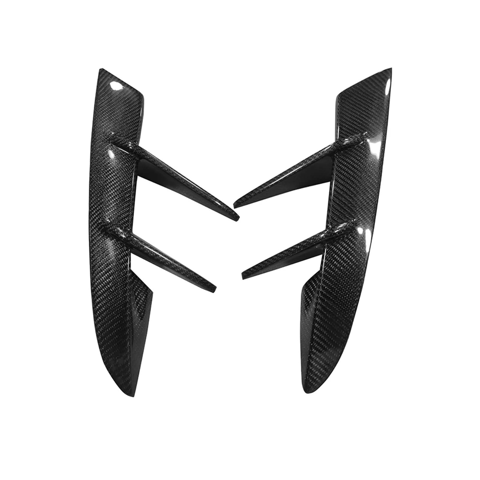 Für Toyota Supra A90 A91 MK5 Carbon Faser Auto Vorderen Stoßfänger Wind Messer Splitter Spoiler Canard Luft Messer Surround Trim Körper Kit(FRP Mattschwarz) von DXLSAEU