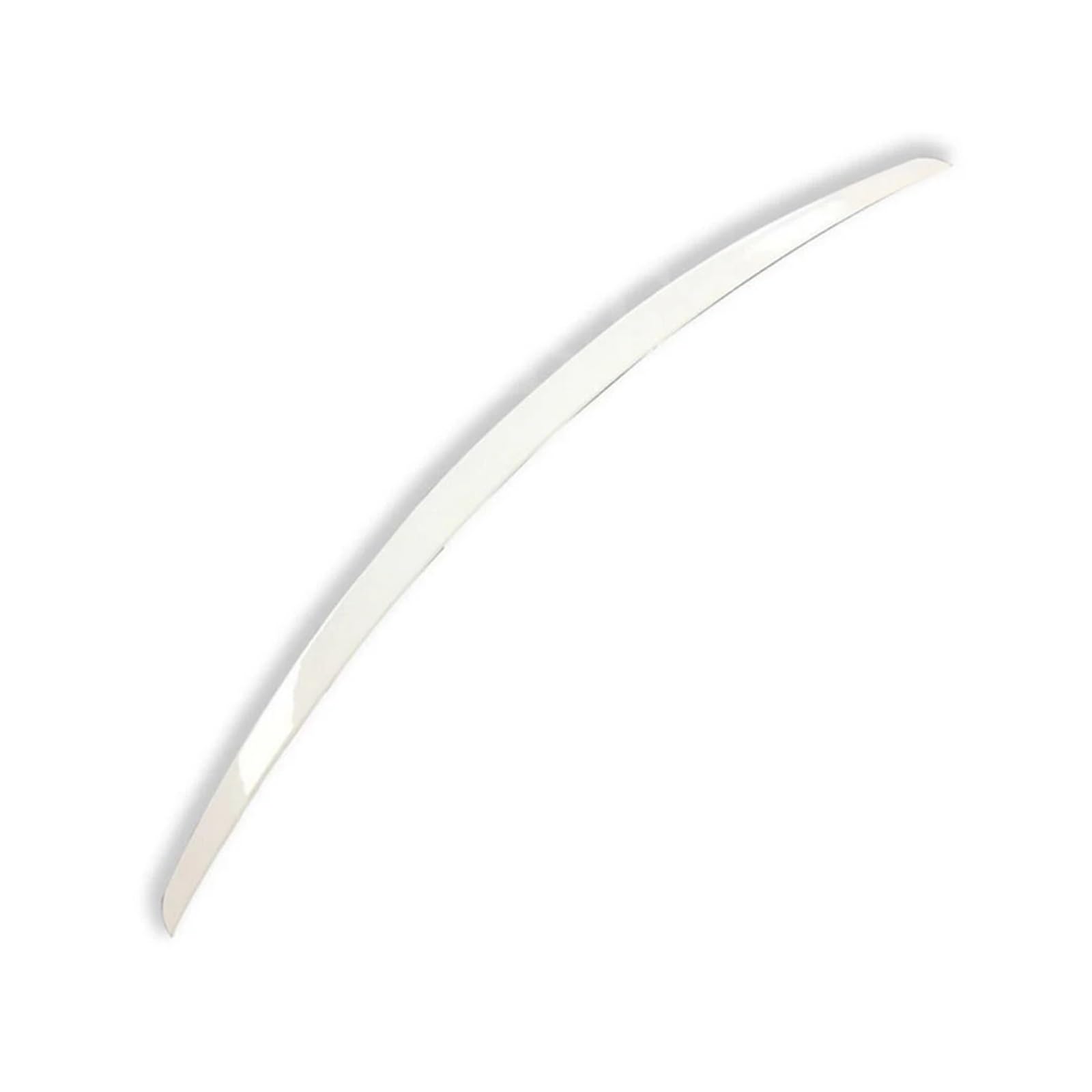 Für VW Passat B7 2011-2018 ABS Glänzend Schwarz Auto Statten Heckspoiler Kofferraumverkleidung Aufkleber Flügel Aus(ABS White) von DXLSAEU