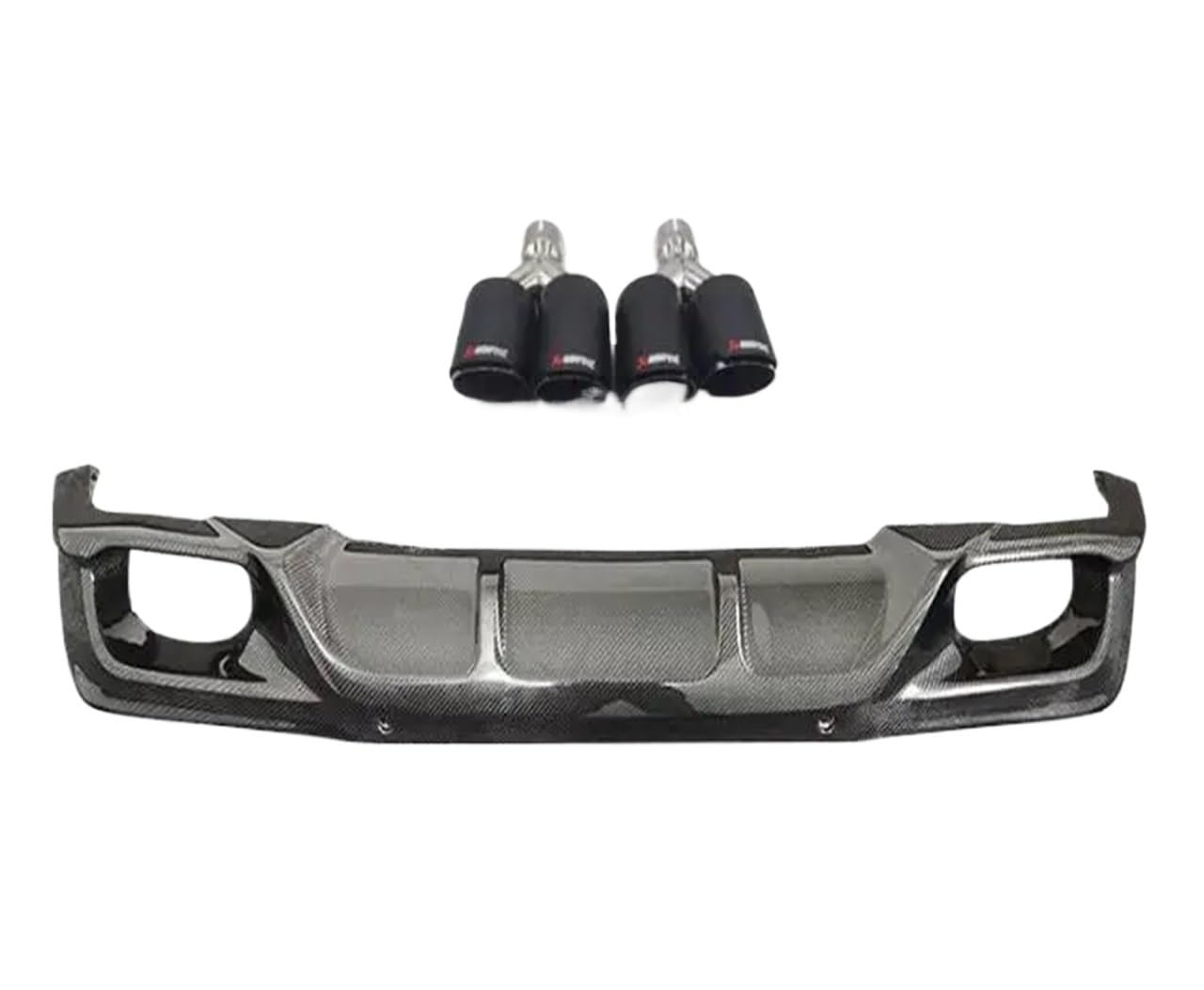 Für X2 F39 2018-2022 3D-Carbon-Faser-Auto-Stoßfänger Vorne Lippe + Heckdiffusor + Seitenschweller + Spoiler + Auspuffspitzen Body Kit(XL125V RED) von DXLSAEU