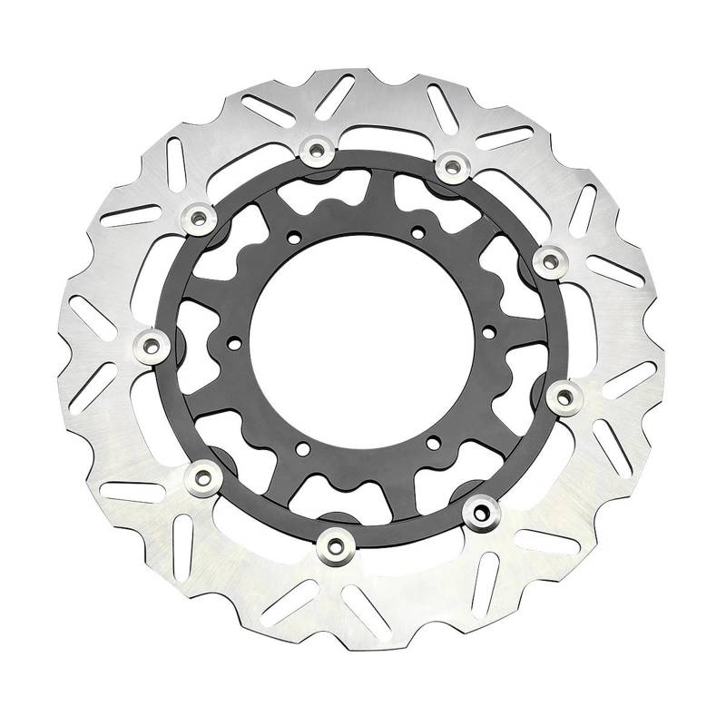 Für Yamaha Für WR YZ 125 250 250F 426F 450F YZ250X YZ250FX 1998-2021 CNC 320mm 270mm Schwimm Front Bremsscheibe Rotor Universal Teile(Front 320MM Black) von DXLSAEU