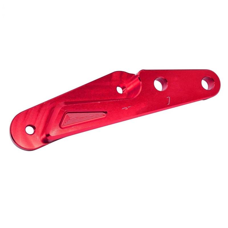 Motorrad Bremsscheibe Für CR CRF CR125 CR250 CR500 CRF250R CRF250X CRF450R CRF450X 320MM Oversize Vorne Schwimmende Bremsscheibe Motocross Enduro(Red) von DXLSAEU