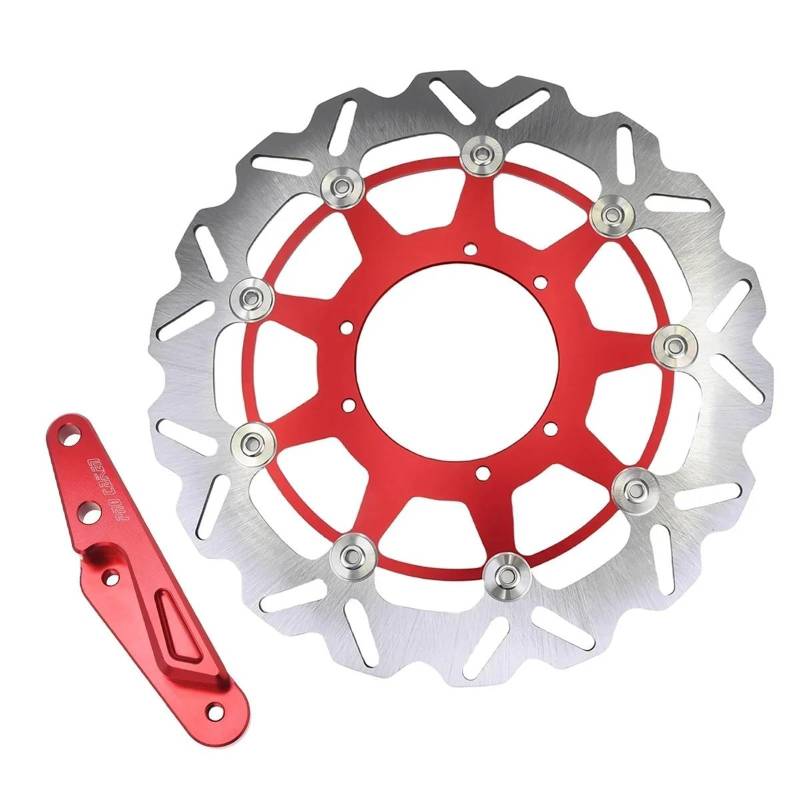 Motorrad Bremsscheibe Für CRF250X CRF450R CRF250R CRF450R CRF250RX CRF450X 2004-2023 Motorrad 320mm 270mm Rotor Disk Vorne Schwimmende Bremsscheibe(2 set Red) von DXLSAEU
