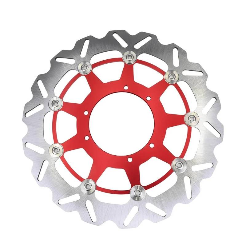 Motorrad Bremsscheibe Für CRF250X CRF450R CRF250R CRF450R CRF250RX CRF450X 2004-2023 Motorrad 320mm 270mm Rotor Disk Vorne Schwimmende Bremsscheibe(Brake disc Red) von DXLSAEU