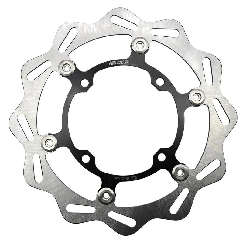 Motorrad Bremsscheibe Für KX125 KX250 KX250F KX450F KLX450R KX KLX 270/320mm Vorne Hinten Schwimm Bremsscheibe Rotor Motocross Motorcycl Teile(Front 270MM) von DXLSAEU