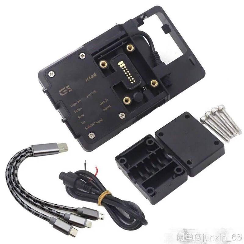 Motorrad Navigationshalterung Motorrad Handy USB Navigation Halterung + Handy GPS Platte Halterung Für NC700X 2012-2013 NC 750X2014-2015(A1) von DXLSAEU