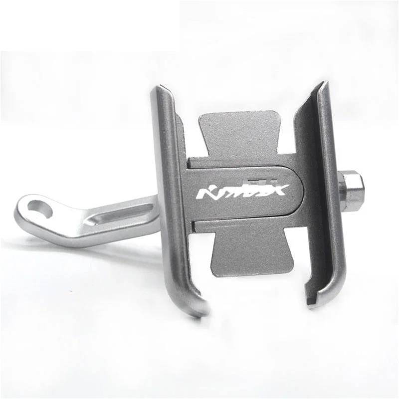 Motorrad Navigationshalterung Motorrad Lenker Handy Halter Halterung GPS Ständer Halterung Teile Für Nmax155 Nmax125 N Max Nmax 125 155 2015-2023(Silver-2) von DXLSAEU