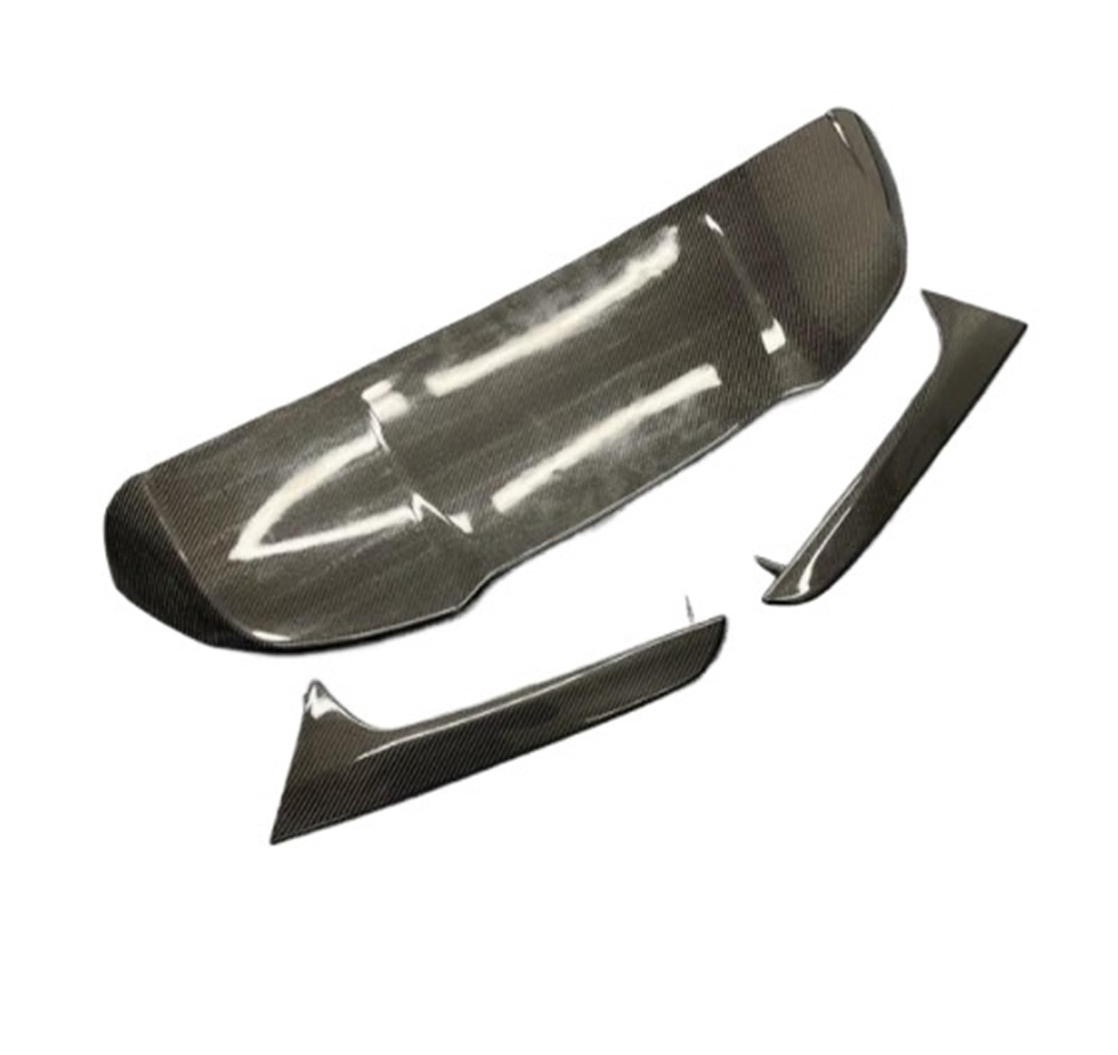 für B9 A4 Avant Allroad 2024 2025 Carbon Faser Auto Hinten Flügel Stamm Lip Dach Spoiler(Style B) von DXLSAEU