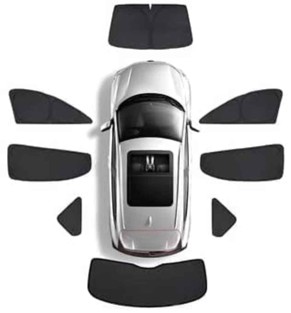 Auto-Sonnenblende Front Und Heckscheibe Seitenscheibenschutz Sichtschutz Anti-Glare Geeignet Für Volvo XC90 2014-2023 Anti-Moskito-Vorhang,8pcs von DYETEE