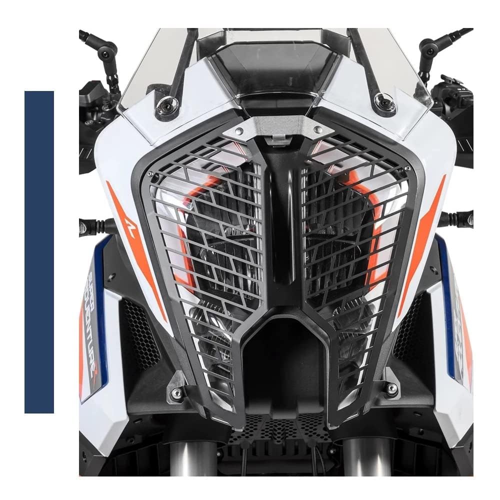 DYETEE Motorrad-Frontscheinwerfer-Grillschutz, für KTM 1290 Super Adventure ADV S R 2021 2022, Lampenschutzabdeckung, dekoratives Zubehör von DYETEE
