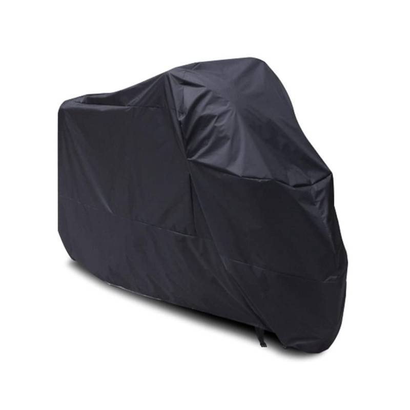 Motorrad abdeckplane Motorrad Abdeckung Wasserdicht Outdoor Moto Case Motorrad Raincoat Bike Protector Covers Shelter Lade-Zelt-Garage Abdeckungen (Color : All Black, Size : XL 245x105x125 cm) von DYLIJU