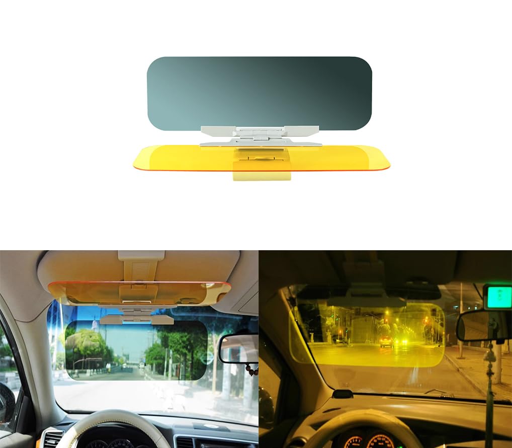 1Stück Auto Sonnenblende für Benz GLC SUV/Coupe X253/X254 2015 2016 2017-2023+, 2-in-1-Auto-Blendschutz-Sonnenblende UV-Schutz Faltbare Sonnenblenden,32 * 14cm von DYOG