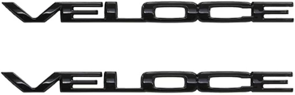 Emblem Auto Aufkleber für Alfa Romeo Giulia Stelvio, 3D Emblem Aufkleber Auto Sticker Metall Side Logo Heck Logo Tür Aufkleber Zubehör,A Black von DYOG