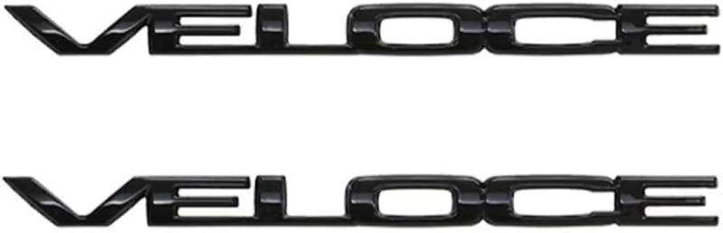 Emblem Auto Aufkleber für Alfa Romeo Giulia Stelvio, 3D Emblem Aufkleber Auto Sticker Metall Side Logo Heck Logo Tür Aufkleber Zubehör,A Black von DYOG