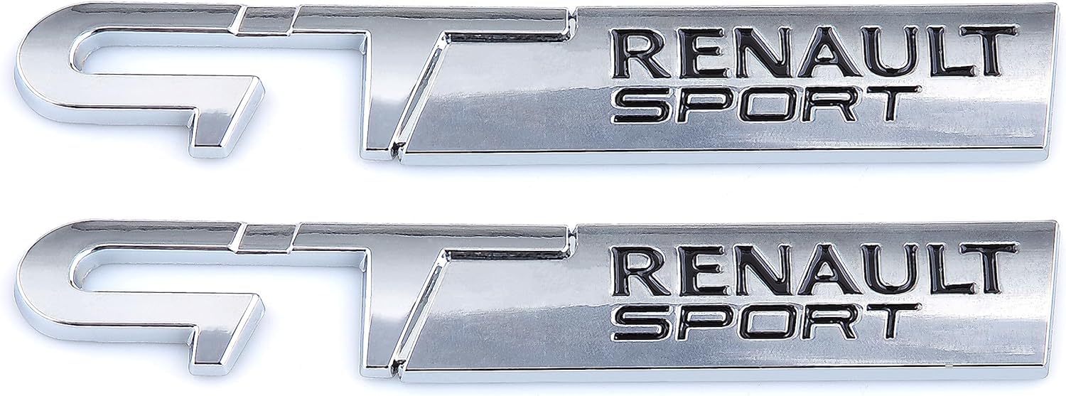 DYOG Autoaufkleber für Renault Sport GT, Metall, Silber, Chrom, Heck Logo, Auto, Sticker DYOG Autoaufkleber für Renault Sport GT, Metall, Silber, Chrom, Heck Logo, Auto, Sticker von DYOG