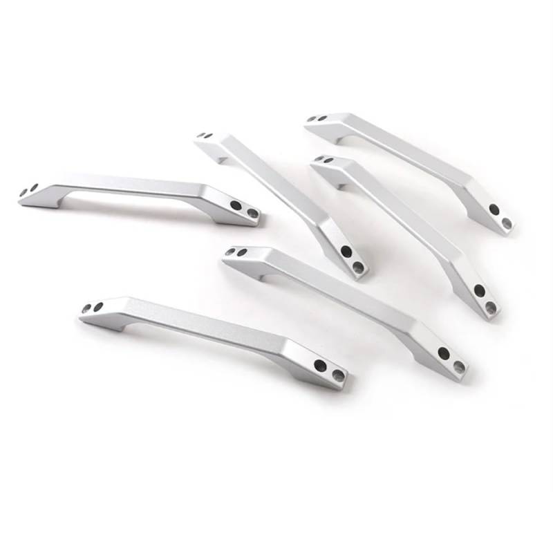 Für Defender 90 110 130 2004 2005 2006 2007 2008 2009-2018 Aluminiumlegierung Auto Vorne Hinten Tür Dachgriff Zubehör Autotürgriff Auto vorne Links(Chrome Silver) von DYOG