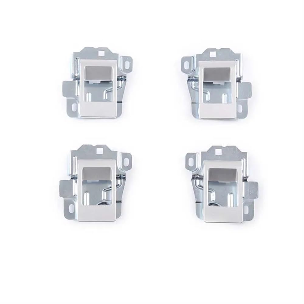 Für Defender 90 110 130 204-2018 4-teiliges Auto-Innentürgriff-Ersatzset Links Rechts Autozubehör Autotürgriff Auto vorne Links(Silver 4-Pcs) von DYOG